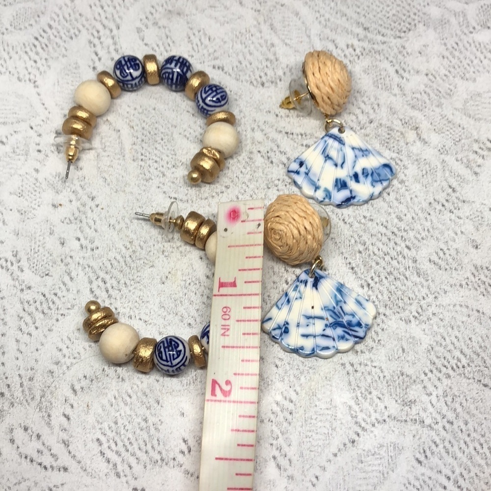 Curated Bundle Chinese Ceramic Statement Look Ear… - image 3